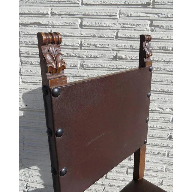 1920s Italian 17th Century Style Side Chairs - Set of 4 For Sale - Image 5 of 13