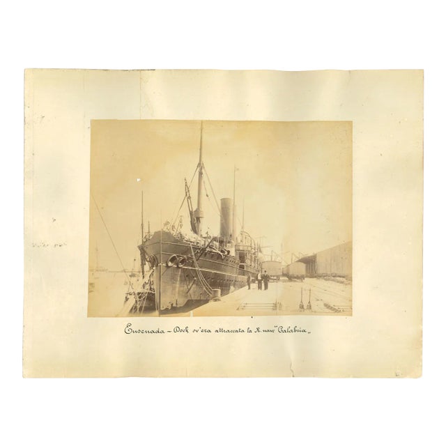 Unknown, Ancient View of the Port of Ensenada Mexico, Photo, 1880s For Sale