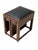 Magnificent and rare Art Deco Amsterdamse School stool with adjustable leather seat. Striking Dutch design from the 1920s....