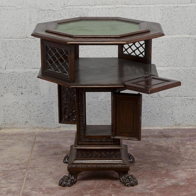 This octagonal coffee table, dating back to the late 19th century, expresses the eclectic taste and ornamental richness of...
