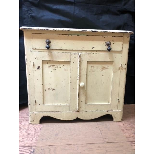 Light Yellow Late 19th Century French Country Cabinet For Sale - Image 8 of 9