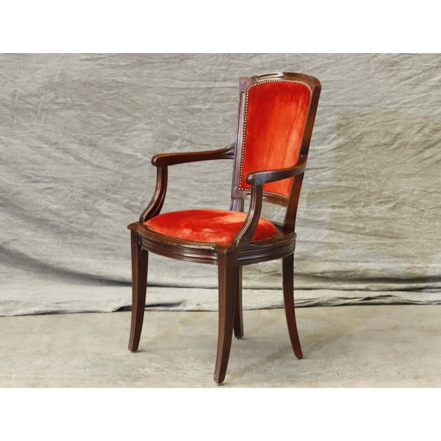 Red Dining Chairs, Set of 6 For Sale - Image 4 of 8
