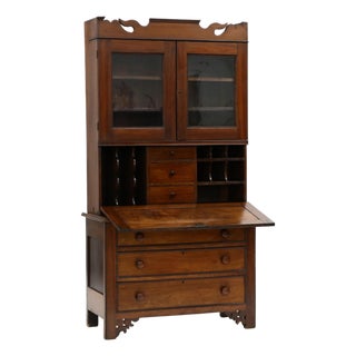 19th Century Late Federal Walnut Secretary For Sale