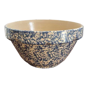 Large Vintage R R P Stoneware Bowl