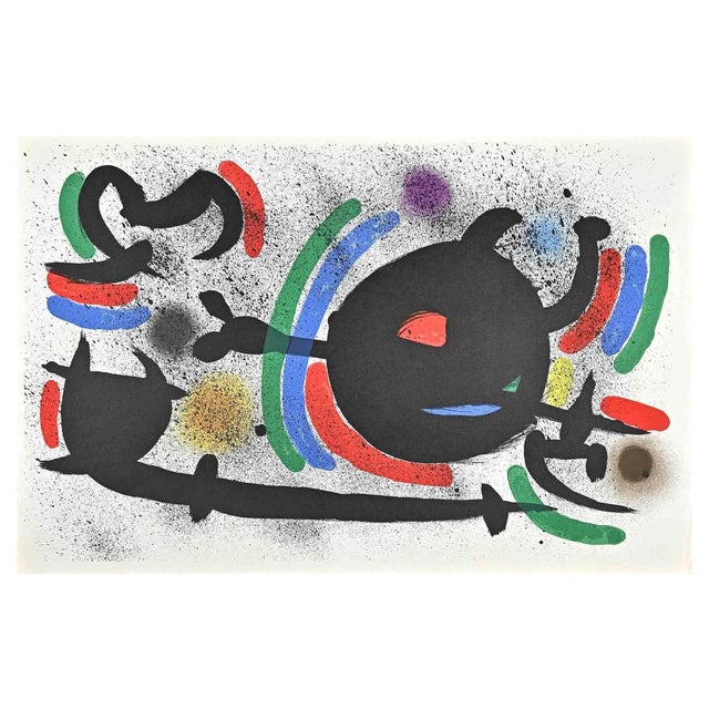 Joan Miró, Lithographe I, Plate X, Lithograph, 1972 For Sale