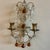 Italian Antique Pair of Italian Gold Gilt & Crystal Candle Sconces For Sale - Image 3 of 12