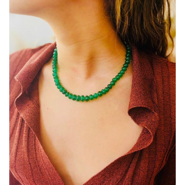 Epic Emerald Necklace Jen Proudman Jewelry Zambian Emeralds and 14k Gold. This is a stunning Zambian emerald graduating...