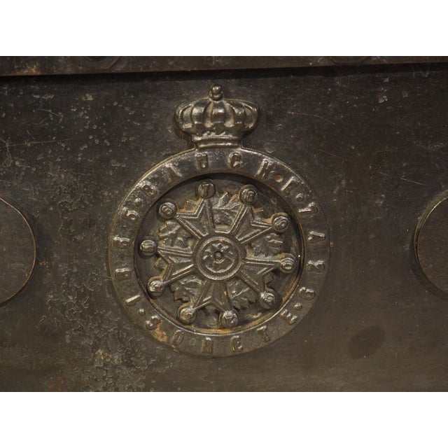 Heavy Antique Bauche Cast Iron Safe From Northeastern France, Circa 1870 For Sale In Dallas - Image 6 of 16