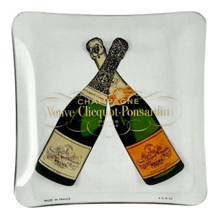 Vintage Veuve Clicquot Ponsardin Champagne Glass Ashtray For Sale