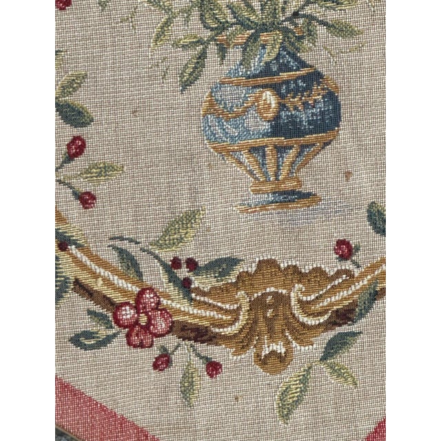 Textile Vintage Aubusson French Jacquard Tapestry, 1980s For Sale - Image 7 of 18