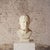 Elevate your space with this striking 20th century French male plaster bust, a timeless sculptural piece that embodies...