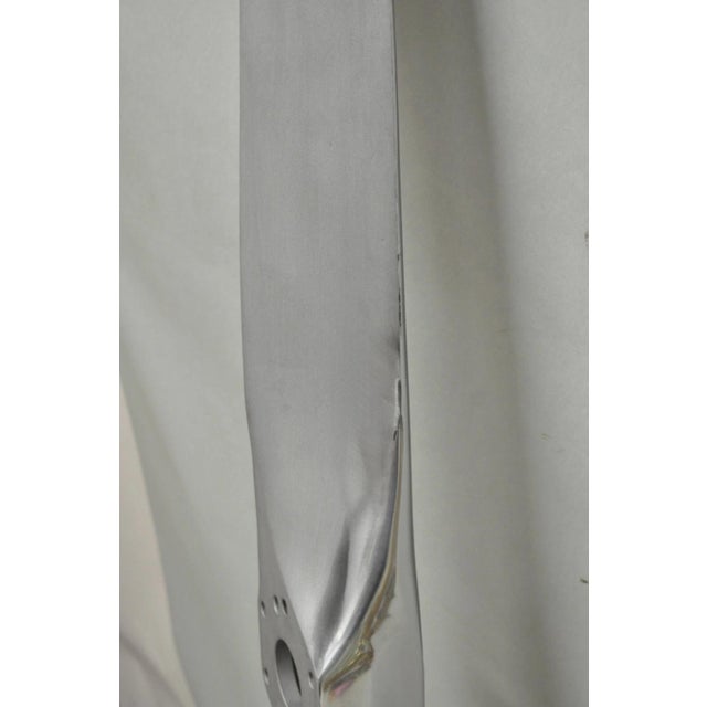 Decorative Fixed Pitch Polished Aluminum 74" Propeller Blade "Not Airworthy" (B) For Sale - Image 11 of 18
