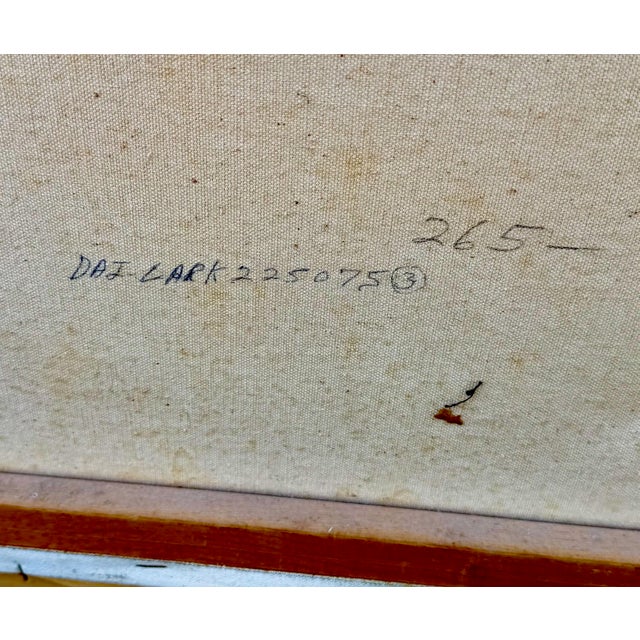 Mid Century Oil Painting by Larkin a Portrait of an Indian Girl For Sale In Tampa - Image 6 of 7