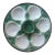 Vintage Green/White Longchamp Oyster Plate For Sale