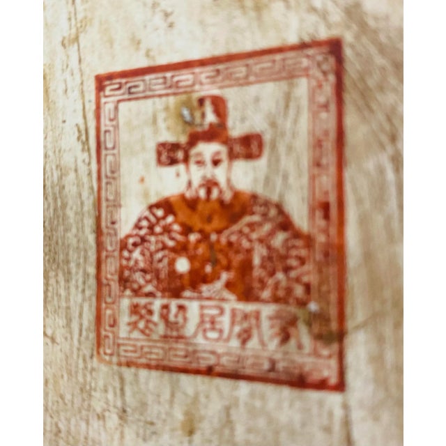 Large Antique China Qing Dynasty Gilded Monkey Holding a Bowl, Signed For Sale - Image 11 of 13