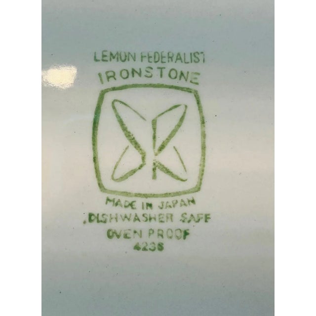 Circa 1960 Federalist Pattern No. 4236 Ironstone Lemon Yellow Dinnerware Set – 46 Pieces For Sale - Image 11 of 18