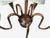 1950s Swedish Modern, Five Arm Chandelier, Patinated Brass For Sale - Image 10 of 13