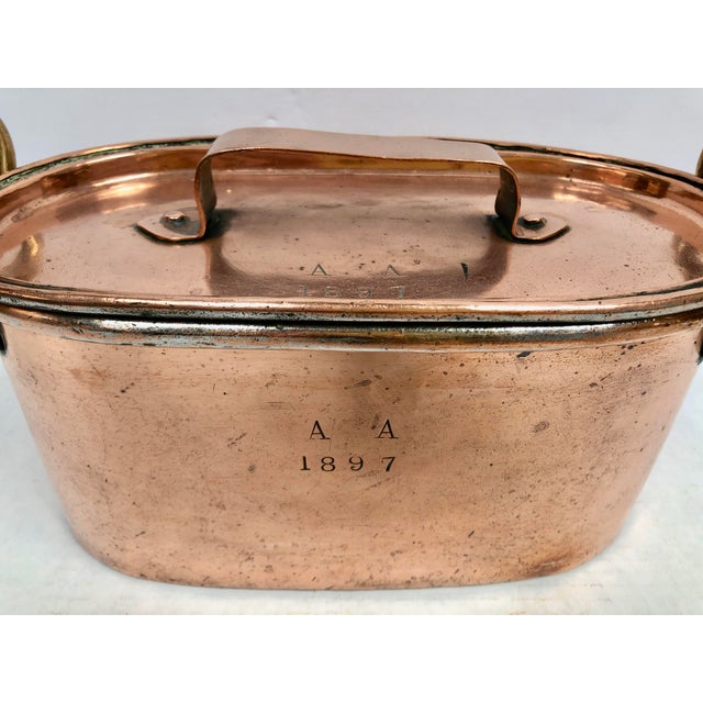 Antique French 1897 Copper Fish Poacher/Steamer Chairish