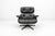 Vintage lounge chair with ottoman designed by Charles Eames and produced by Vitra. Seat and backrest with shells of...