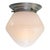 White / semi transparent opaline glass Art deco ceiling lamp ca 1920. Aluminium glass holder with porcelain fitting. E27 /...