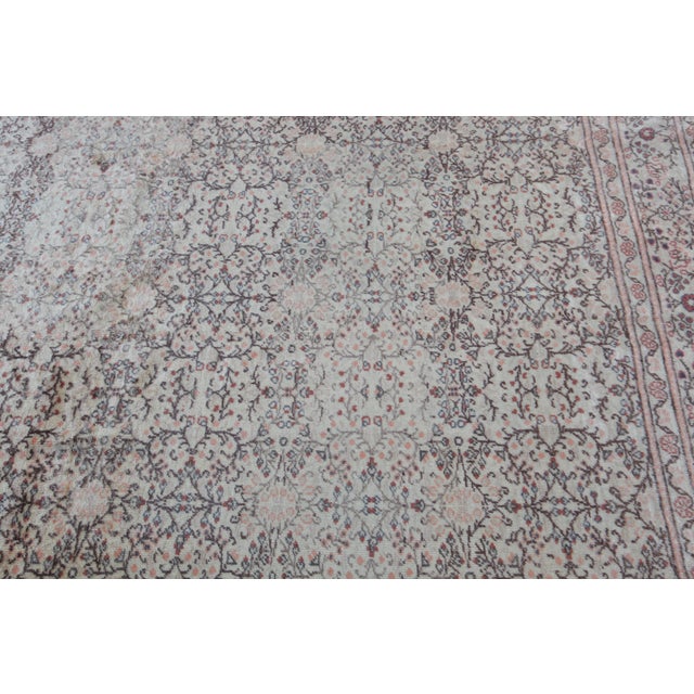 1950s Vintage Turkish Floral Rug -8' 7'' X 11' 10'' For Sale - Image 11 of 14