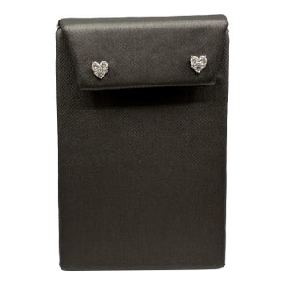 Diamond Heart Stud Earrings in 14kt White Gold – 0.37ctw Gh Si2-I1 Diamonds, A Pair For Sale