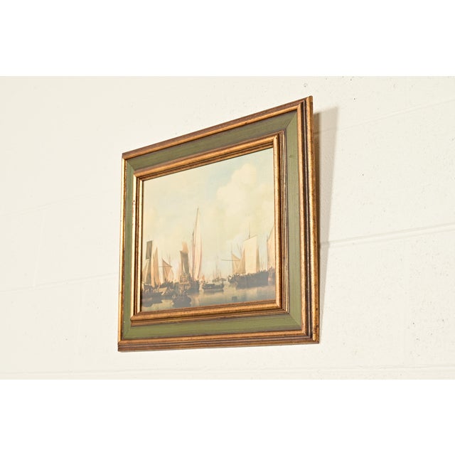 Traditional William Van De Velde "Ships in the Roads" Framed Print For Sale - Image 3 of 14