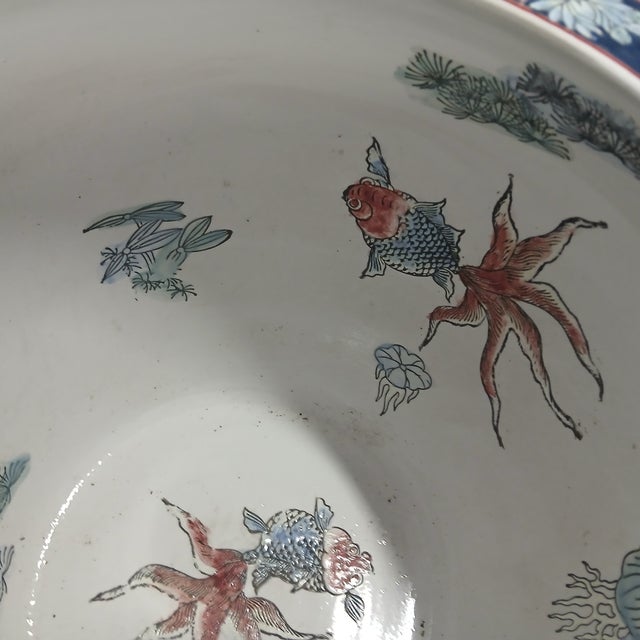 Early 20th Century Early 20th Century Share Magnificent Hand-Painted Chinese Jardinière For Sale - Image 5 of 6