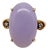 14k Gold Lavender Jade & Diamond Ring, Circa 1960, Size 6.5 For Sale
