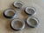 Fb R Rogers Silver Co Sterling Silver and Crystal Coasters Set of 5