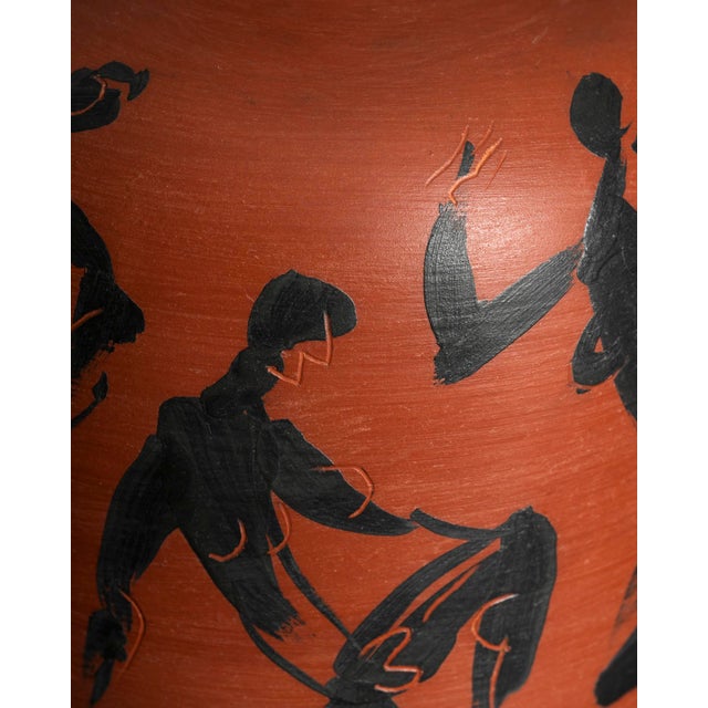 Ceramic Hand-Painted Ceramic Vase by Dietmar Liedke for Karlsruher Majolika, 1970s For Sale - Image 7 of 12