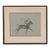 Mid 20th Century Paul Desmond Brown Watercolour & Gouache Illustration of Polo Player For Sale