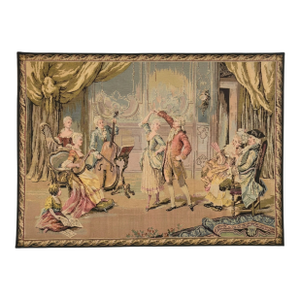 1920s French Ballroom Scene Tapestry