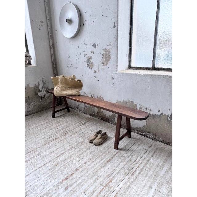 Oak Farm Bench, 1950s For Sale - Image 9 of 18