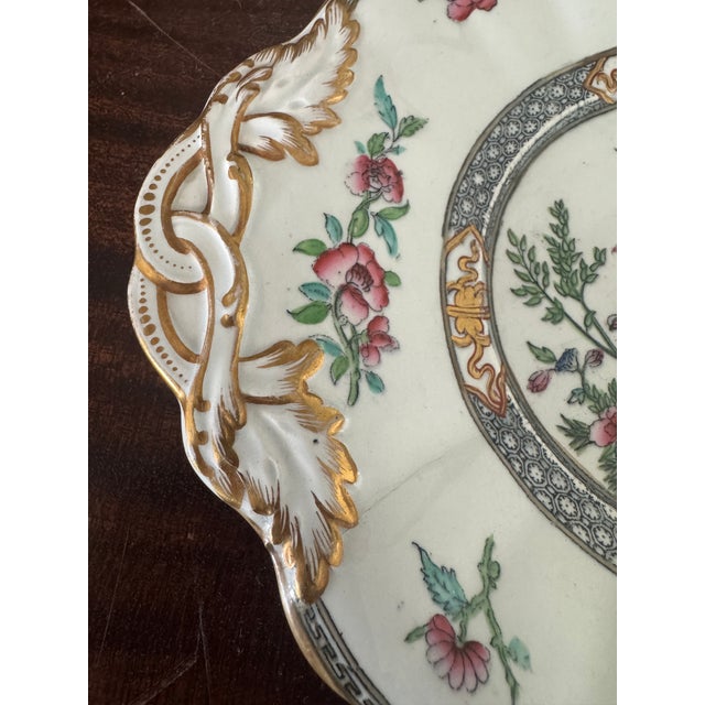 Longton Hall Late 19th Century Indian Tree Sweets Dish For Sale - Image 4 of 12