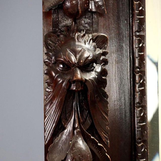 Brown Neobaroque Console with Mirror For Sale - Image 8 of 15