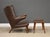 Mid-Century Modern Hans J. Wegner Original Papa Bear Chair and Ottoman For Sale - Image 3 of 11