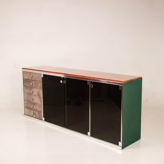 Overview Important “Tucroma” sideboard designed by Guido Faleschini for i4 Mariani, produced in the 1970s, one of the most...