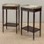 Pair of Antique French Louis XVI Mahogany End Tables With Carrara Marble Tops For Sale - Image 4 of 18