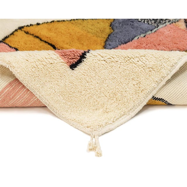 Hand-Knotted Wool Rug by Azele Studio For Sale - Image 6 of 12