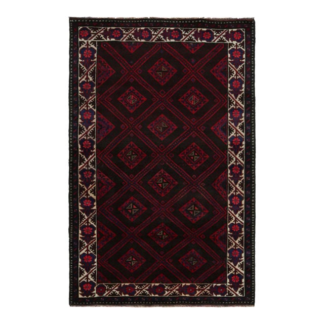 Rug & Kilim’s Baluch Tribal Rug With Colorful Geometric Patterns For Sale