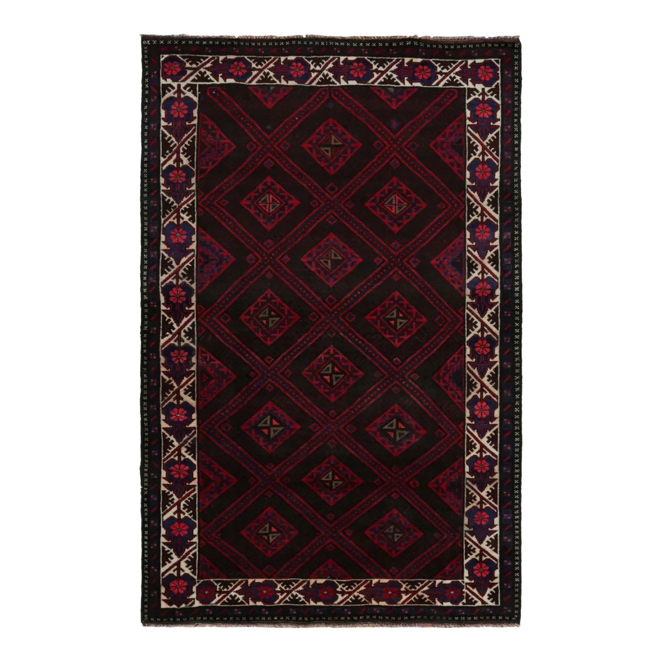 Afghan baluch rug※こちら専用ページです！ Rug & Kilim's Mashwani Afghan Baluch Rug in Red and Blue