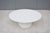 Wood Mid-Century Modern Eero Saarinen Style 42" Oval White Tulip Coffee Table For Sale - Image 7 of 18