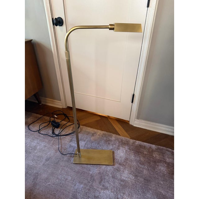 Brass Adjustable Floor Lamp For Sale - Image 9 of 9