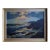 Mid-20th Century Moody Coastal Seascape Oil Painting, Framed For Sale