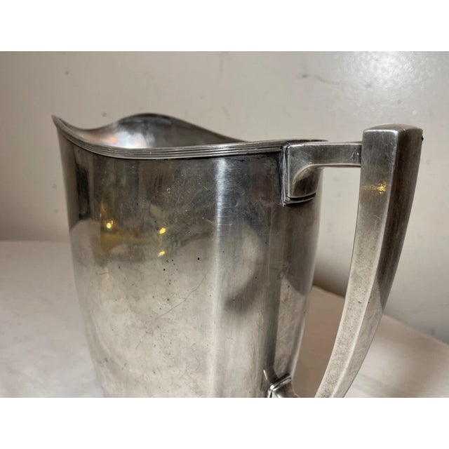 1940s Rare Vintage 1942 Njsha Culinary Exhibit Silver-Plate Trophy Pitcher Award For Sale - Image 5 of 11
