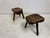 Rustic Brutalist Tripod Stools in Elm, 1960s, Set of 2 For Sale - Image 6 of 17