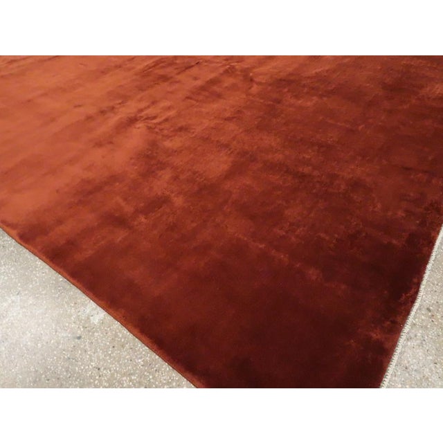 Sienna Galerie Shabab Collection Mid-20th Century Handmade Chinese Art Deco Large Room Size Carpet For Sale - Image 8 of 10