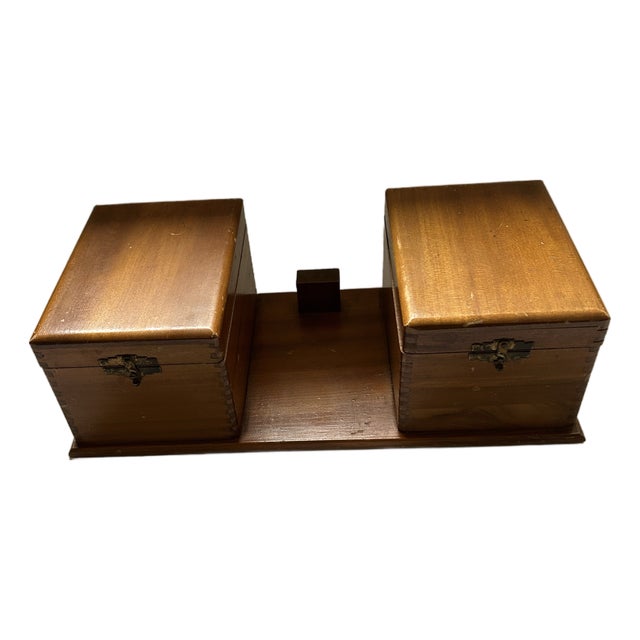 Early 20th Century Charles Company - Mohawk Chief Brand - Double Cigar Box For Sale