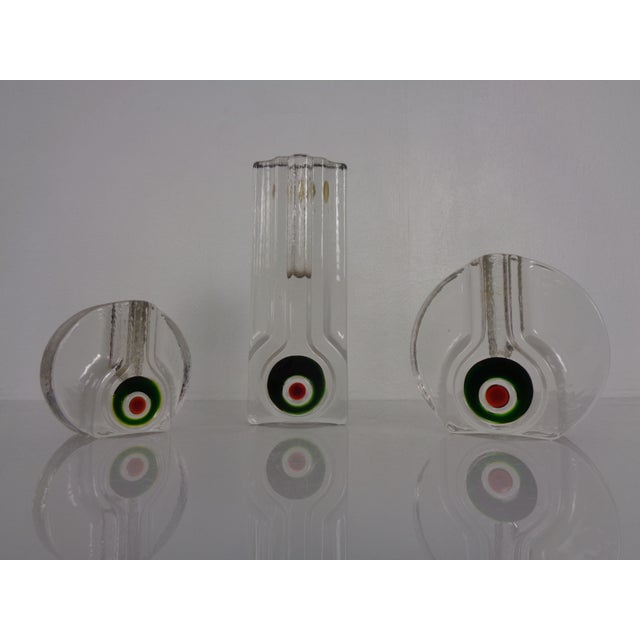 1960s Pop Art Glass Vases by H. Düsterhaus for Walther-Glas, Germany, 1960s, Set of 3 For Sale - Image 5 of 11